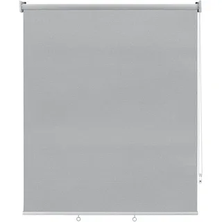 Woltu Außenrollo Senkrechtmarkise 100 x 140 cm grau