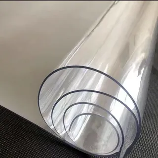 HEFRO Transparent PVC Schreibtischunterlage Wasserdichte Schreibtischmatte Dick 1mm Mittel Tischschutz für Büro Zuhause Schule