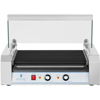 Royal Catering Hot Dog Grill 11 Rollen Teflon
