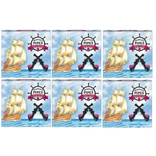6 Packungen Rexim Skipper ́s Pipes a 136 g Lakritz Pfeifen