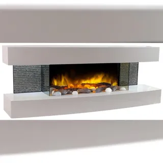 Chemin'Arte Wandkamin Lounge Weiß