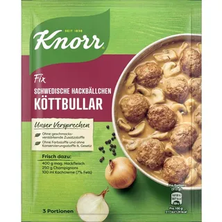 Knorr Fix Schwedische Hackbällchen Köttbular 49 g (Packung mit 10)