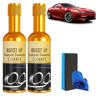 behound Boostup Catalytic Converter Cleaner, Auto Parts Catalytic Converter Cleaner, Boost Up Catalytic Convertor Cleaner, Engine Booster Cleaner Fuel and Exhaust System Cleaner (2 Pcs)