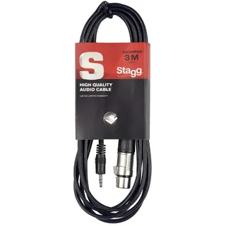 Stagg SAC3MPSBXF 3m 10ft. Mini Aux 3,5 mm Buchse an XLR-Buchse