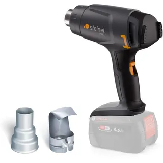 Steinel Akku Heißluftpistole MH 1, für Bosch PFA 18V System, Heißluftfön kabellos, 2 Temperaturstufen 300°C/450°C, zum Löten und Schrumpfen