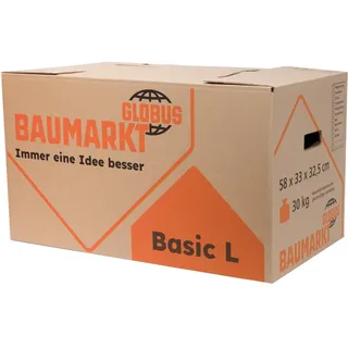Globus Baumarkt Umzugskarton Globus Umzugskarton Basic L Innenmaß 58x33x32,5cm
