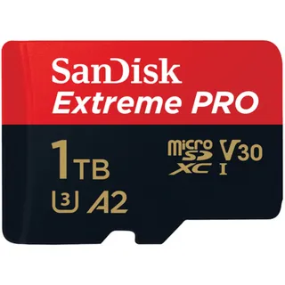 SanDisk Extreme Pro microSDXC UHS-I U3 V30 A2 1 TB + SD-Adapter