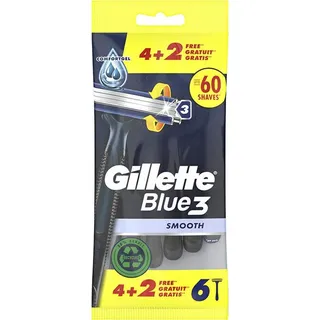 Gillette Blue 3 Smooth Einwegrasierer Männer 6 Stück