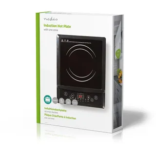 Induktionskochplatte LED Einzel-Kochplatte Induktion Herdplatte Kochfeld 2000W