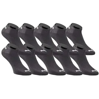 PUMA Basicsocken Unisex 10 er-Pack Sneakersocken (Packung, 10-Paar, 10 Paar) schwarz 43-46