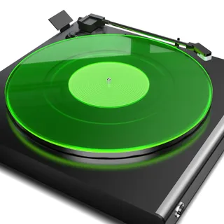 Turntable Mat, Vinyl Record Slip Mat, Acrylic Turntable Record Turntable Plate, Vinyl Slip Mats (Grün)