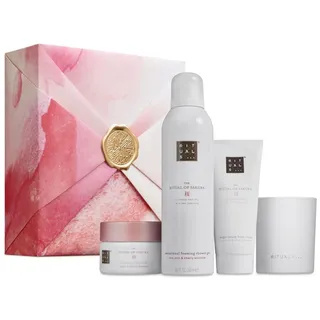 Gift Set M 2023 Duschschaum 200 ml + Body Cream 100 ml + Body Scrub 125 g + Duftkerze 140 g