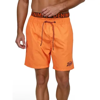 DENIMFY Badehose Herren Lang Badeshorts Doppelter Bund DFNeo Tunnelzug XXL