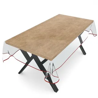 ANRO Tischdecke KLARA 280 x 140 cm Rot