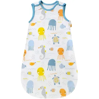 Mosebears Baby Schlafsack Sommer, Cute Animal Cartoon waschbare Decke 0,5 tog für Mädchen und Jungen, tragbare Decke ohne Ärmel Schlafsac