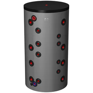 Hygienespeicher mit Trinkwasser Edelstahlwellrohr-Wärmetauscher und 2 Heizungswärmetauscher, 500L, EEK B