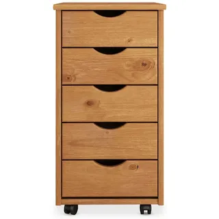 Idimex LAGOS Rollcontainer 35 x 40 x 65 cm Braun