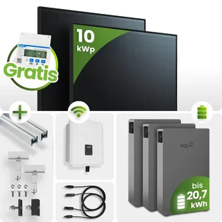 10 kWp FoxEss PV-Anlage 22x Modulen und Speicher