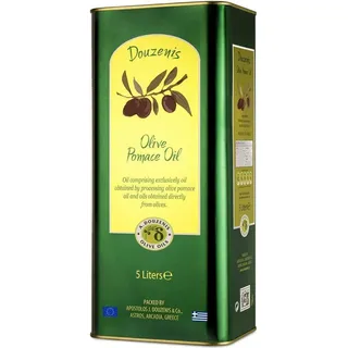 Douzenis Olivenöl 5 Liter Kanister Pomace Oliventresteröl griechisches Brat-Öl