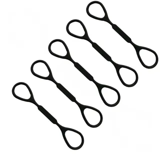 2 Stück Black Trigger Rubber für Trompete Musikinstrumente Sound Change Silikon Seil Trompete Zubehör