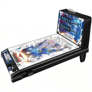 VOIRDA Flipper-Spielmaschine, Pinball Flipperautomat Mit Sound, Elektrischer Flipper Für Den Tisch, Aktions- Und Reflexspiel Für Die Interaktion Der Familie, Eltern Und Kinder, Für Schlafzimmer