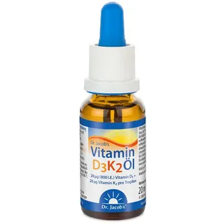 Dr. Jacob's Vitamin D3 K2 Öl Tropfen 20 ml