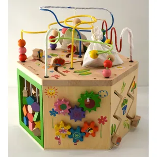 EverEarth, Großes 7-in-1-Garten-Spielcenter, EE33285, Material: Buche