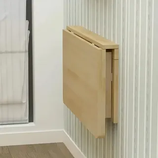 YHDMDQ Wandklapptisch Aus Massivholz, Klapptisch Zur Wandmontage, Klappbarer Wandschreibtisch, Zusammenklappbarer Wandtisch Drop-Leaf-Computertisch Für Wäscherei Küche Kleiner Raum(70x40cm/28x16in)