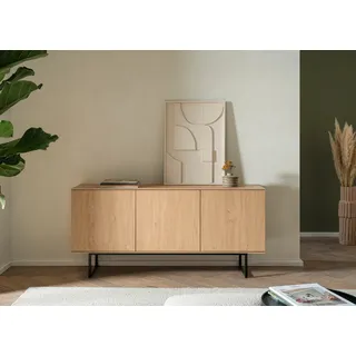 Home Affaire Lund Lowboard 150 x 70 cm Braun Holz