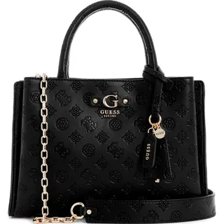 GUESS Damen Gerty Girlfriend Satchel Ranzen, Schwarz