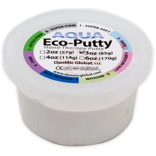 Therapieknete AQUA Eco Putty | PROFI-Line | 85 g (super-soft | snow-white)