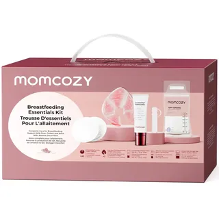 Momcozy 73-teiliges Postpartum-Set für frischgebackene Mütter, Stillset mit Stilleinlagen, Brustkompressen, Brustwarzencreme, Kolostrum-Sammlern und Muttermilchbeuteln
