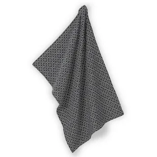 Kela Geschirrtuch Gianna 100%Baumwolle weiß-schwarz Muster 70,0x50,0cm
