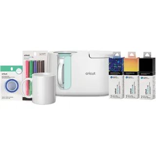 Cricut Mug Press Starter-Paket | Mug Press & Materialien Tumbler Heat Press für Becher, Tassen, Kaffeetassen, Trinkflaschen und Taschen - Transferpresse für personalisierte Sublimation