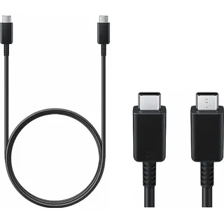 Schnell-Lade-/ Datenkabel original Samsung EP-DN975BBEG USB-C Stecker auf USB-C Stecker in schwarz - Schwarz