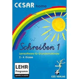 CESAR home Schreiben 1: Lernsoftware für Grundschulkinder. 2. bis 4 Klasse. Für Windows XP/Vista/7