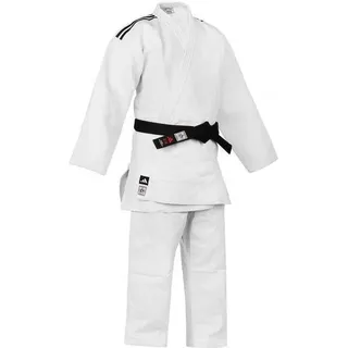 adidas Judojacke CHAMPION III IJF - Model 2 JIJFS-JAC weiß / schwarze Streifen weiß 180 CM