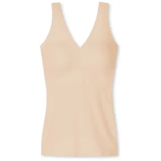 SCHIESSER Damen Trägertop Mit Herausnehmbaren Pads - Invisible Soft BH, Sand_170365, 40 EU