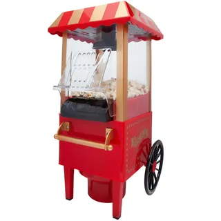Sogo Popcornmaschine Retro-Wagen, Fun Kitchen, Rot