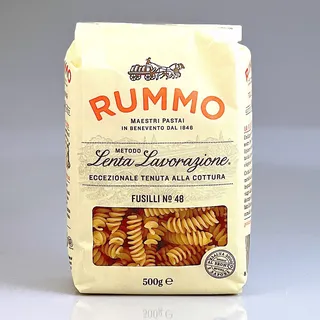 Rummo Lenta Lavorazione Rummo Fusilli N°48 Pasta Teigwaren aus Hartweizengrieß Bronze-Zeichnung 500g
