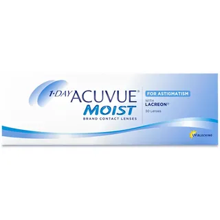 Acuvue Johnson & Johnson 1-Day Acuvue Moist for Astigmatism 30 Linsen) PWR:-2.5, BC:8.5, DIA:14.5, CYL:-1.75, AXIS:130