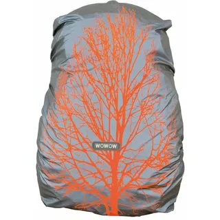 Wowow Rucksackhülle QUEBEC silber|orange Alle Größen