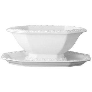 Rosenthal Sauciere Maria Weiss Sauciere 1tlg., Porzellan, (Saucieren), Saucieren bunt|weiß