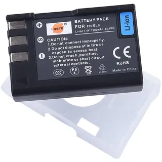 DSTE Ersatz Batterie Akku for Nikon EN-EL9 EN-EL9A D40 D40x D60 D3000 D5000 Kamera