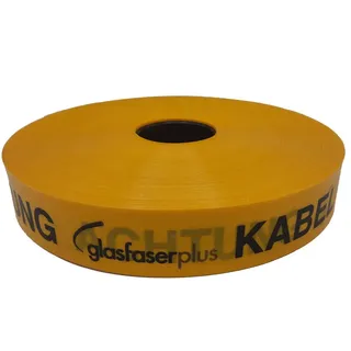 Kelmaplast Trassenwarnband Achtung 50 mm 250 m Gelb