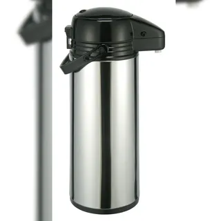 Gravidus Pumpkanne Edelstahl schwarz/silberfarben 1,9 l