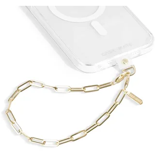 Case-Mate Telefon Charm mit Gold-Metall-Kette |Abnehmbare Anti-Diebstahl-Telefon-Strap |Hands-Free iPhone Armband für Frauen |Telefon Kette Armband-Passend für Apple,Samsung, Google Pixel & mehr |Gold