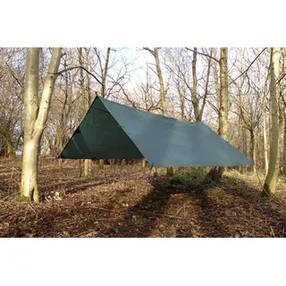 DD Hammocks - DD Tarp 3,5 x 3,5 - Olivgrün - Leichte Abdeckplane komplett wasserdicht für Outdoor-Hängematte, Camping und Bushcraft