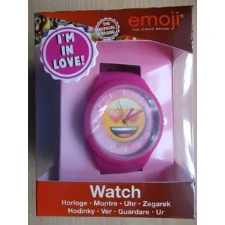 emoji Watch, Kinderuhr, I am in Love, Batteriebetrieben, Silikonband,