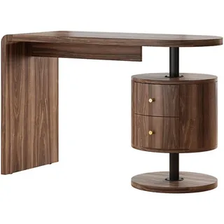 Vicco Schminktisch Lara Eiche rustikal 120 x 50 cm mit 2 Schubladen,